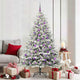 VidaXL árbol de Navidad artificial preiluminado con juego de bolas verde 180 cm