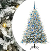 VidaXL albero di Natale artificiale preilluminato con palline verdi 180 cm