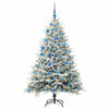 VidaXL albero di Natale artificiale preilluminato con palline verdi 180 cm