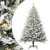 Vidaxl artificial pre-lit kerstboom met ballenset groen 210 cm