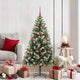 Vidaxl árbol de Navidad artificial abatible con nieve cubierto 150 cm
