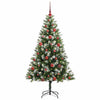 Vidaxl kunstmatige scharnierkerstboom met bedekte sneeuw 150 cm