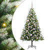 Vidaxl albero di Natale artificiale a cerniera con neve coperta 150 cm
