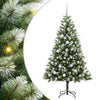 Vidaxl kunstmatige scharnierkerstboom met bedekte sneeuw 150 cm
