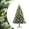 Vidaxl albero di Natale artificiale a cerniera con neve coperta 150 cm