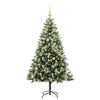 Vidaxl albero di Natale artificiale a cerniera con neve coperta 150 cm