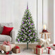 Vidaxl árbol de Navidad artificial abatible con nieve cubierto 150 cm