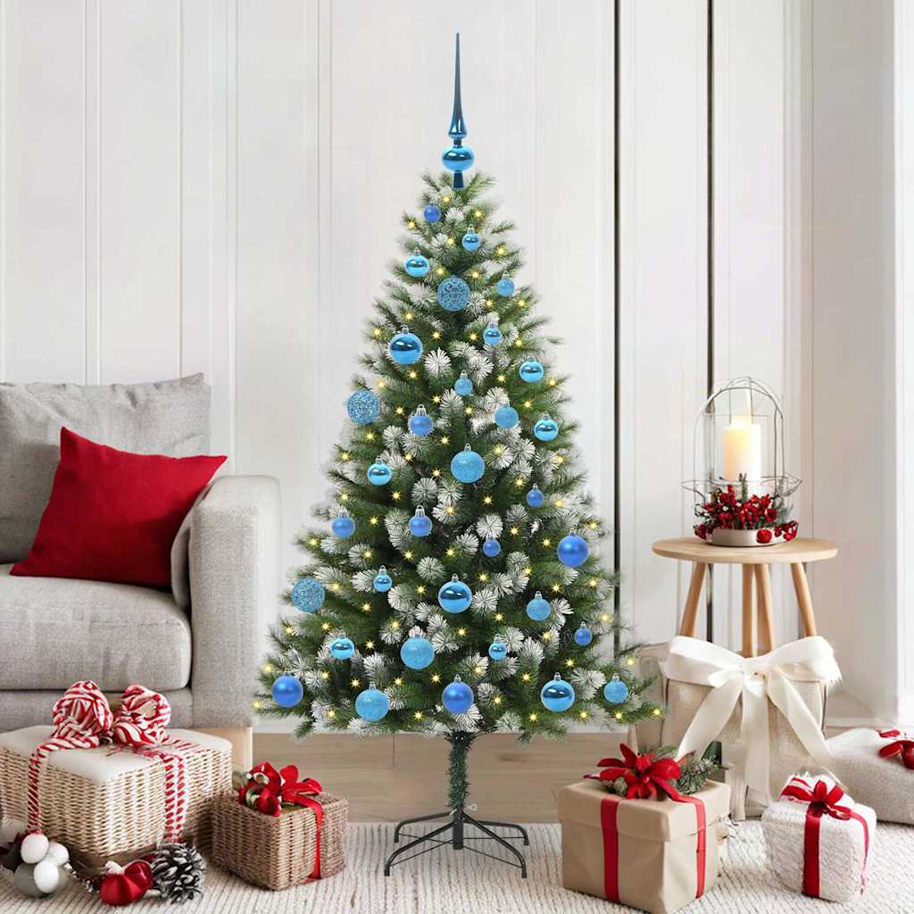 Vidaxl albero di Natale artificiale a cerniera con neve coperta 150 cm
