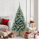 Vidaxl árbol de Navidad artificial abatible con nieve cubierto 150 cm