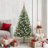 Vidaxl árbol de Navidad artificial abatible con nieve cubierto 150 cm
