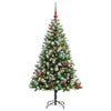 Vidaxl árbol de Navidad artificial abatible con nieve cubierto 150 cm