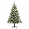 Vidaxl albero di Natale artificiale a cerniera con neve coperta 180 cm
