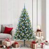 Vidaxl albero di Natale artificiale a cerniera con neve coperta 180 cm