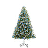 Vidaxl kunstmatige scharnierkerstboom met bedekte sneeuw 180 cm