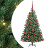 Vidaxl kunstmatige inklapbare kerstboom groen 120 cm pvc en metaal
