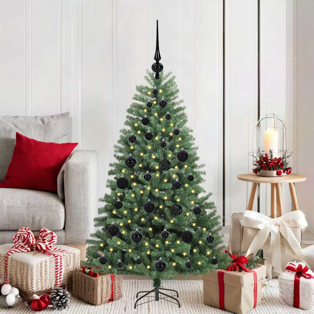 Vidaxx albero di Natale artificiale pieghevole verde 120 cm in PVC e metallo