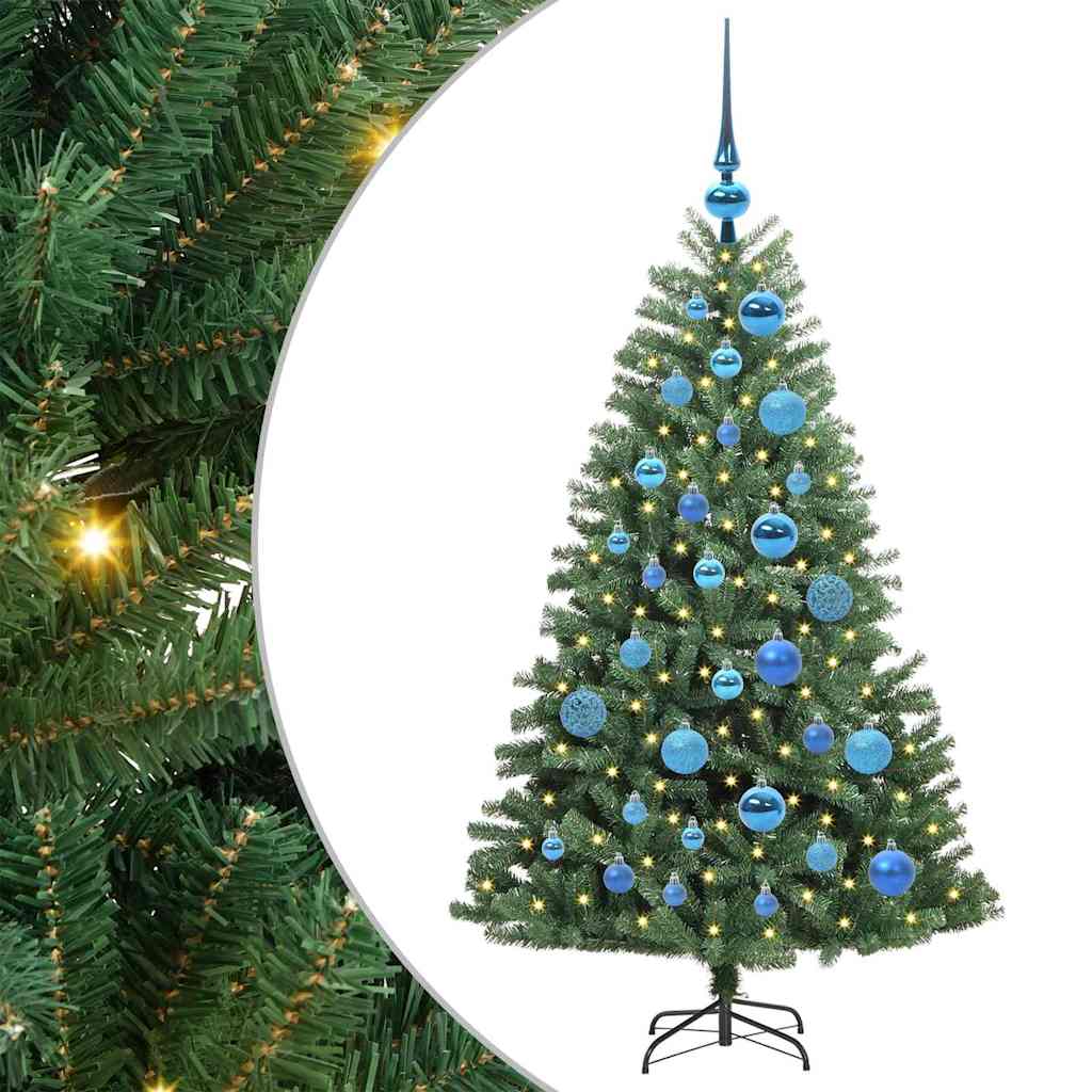 Vidaxx árbol de Navidad artificial plegable verde 120 cm PVC y metal