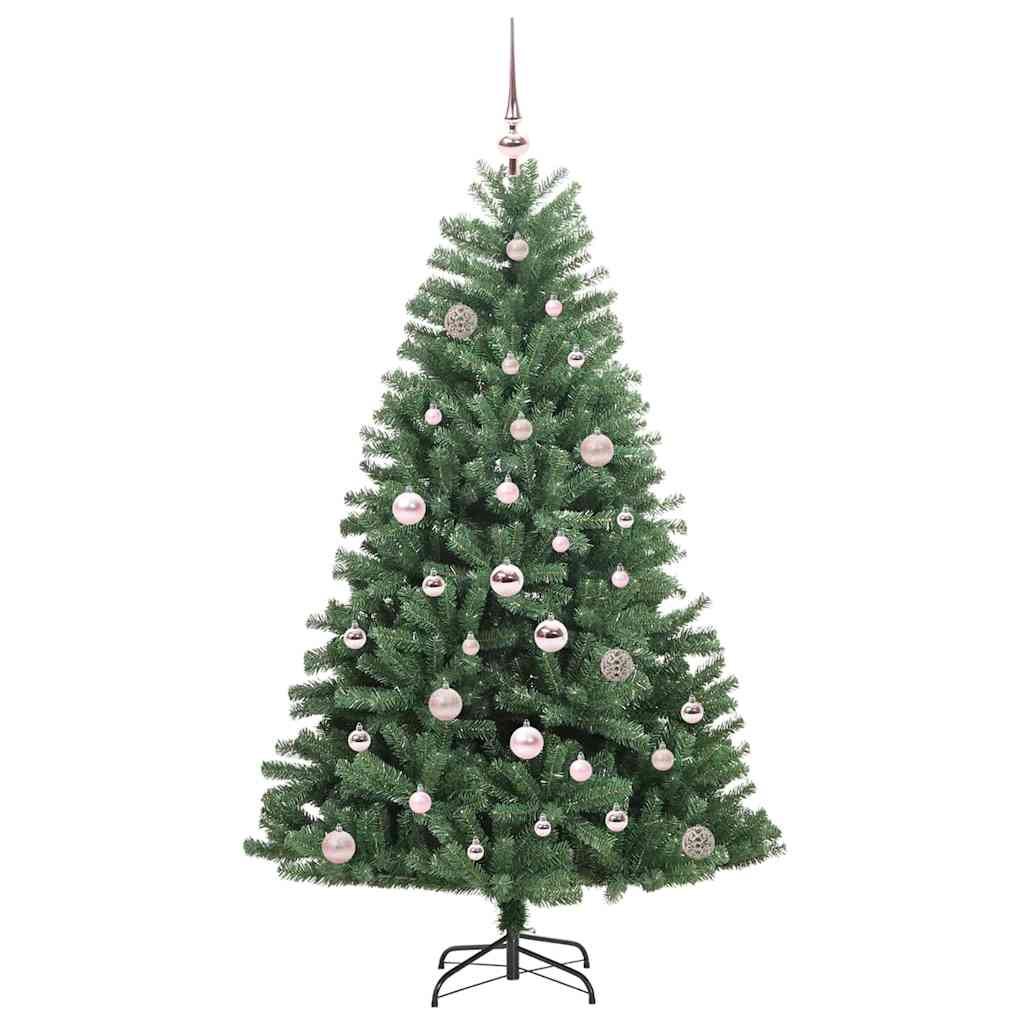 Vidaxl kunstmatige inklapbare kerstboom groen 150 cm pvc en metaal