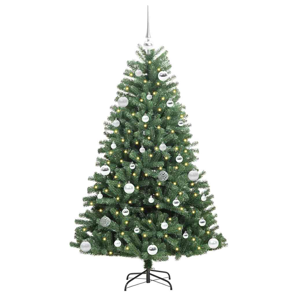 Vidaxx albero di Natale artificiale pieghevole verde 150 cm in PVC e metallo