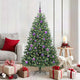 Vidaxl kunstmatige inklapbare kerstboom groen 150 cm pvc en metaal