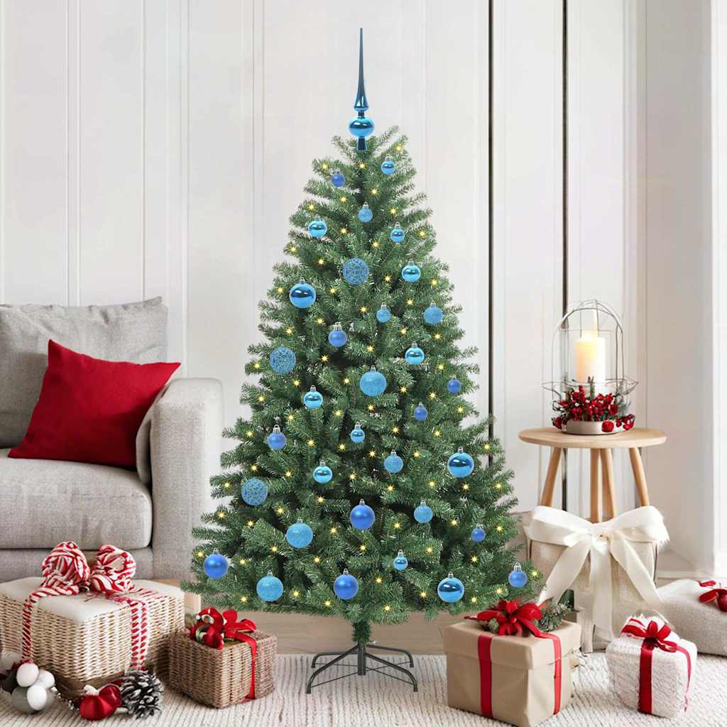 Vidaxl kunstmatige inklapbare kerstboom groen 150 cm pvc en metaal