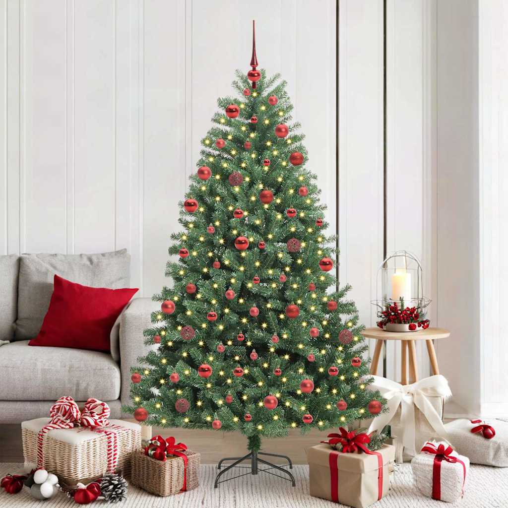 Vidaxx albero di Natale artificiale pieghevole verde 180 cm in PVC e metallo