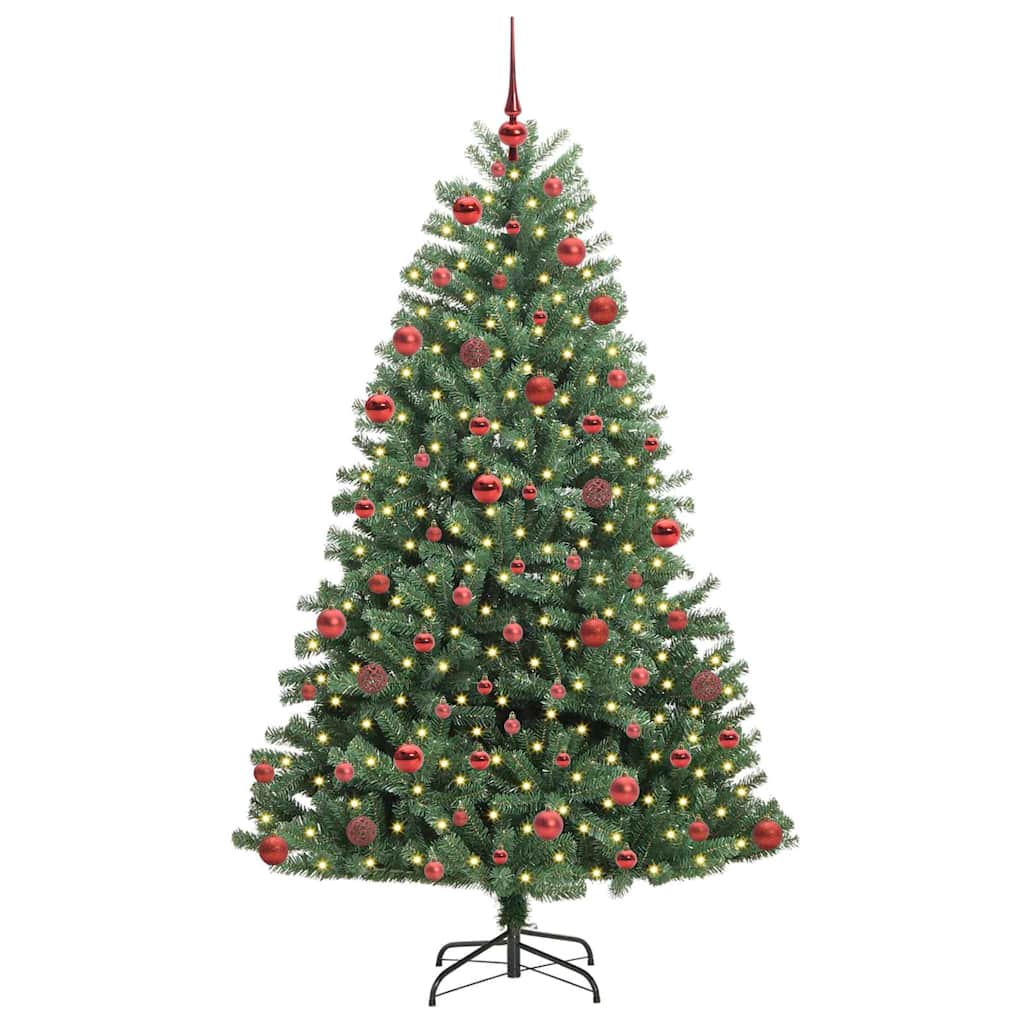 Vidaxx albero di Natale artificiale pieghevole verde 180 cm in PVC e metallo