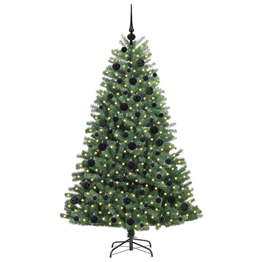 Vidaxx albero di Natale artificiale pieghevole verde 180 cm in PVC e metallo