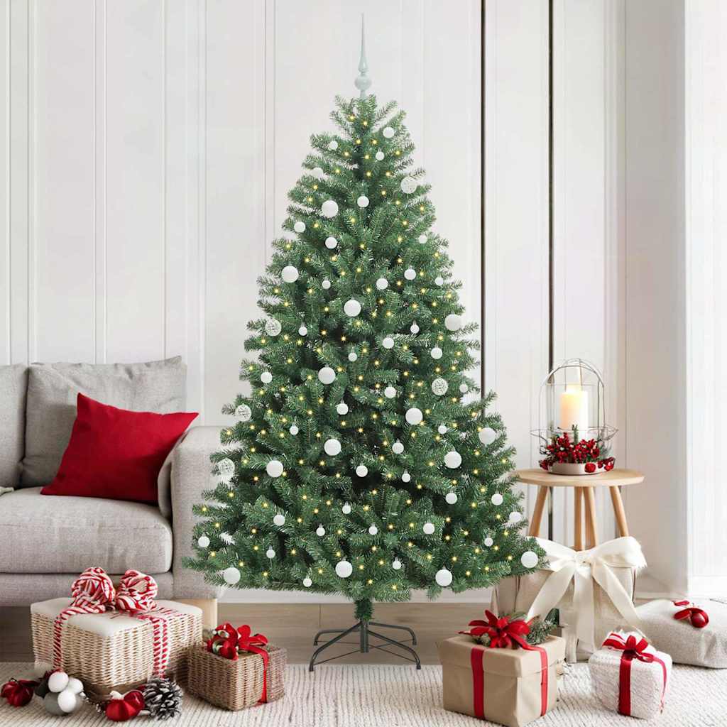 Vidaxx albero di Natale artificiale pieghevole verde 180 cm in PVC e metallo
