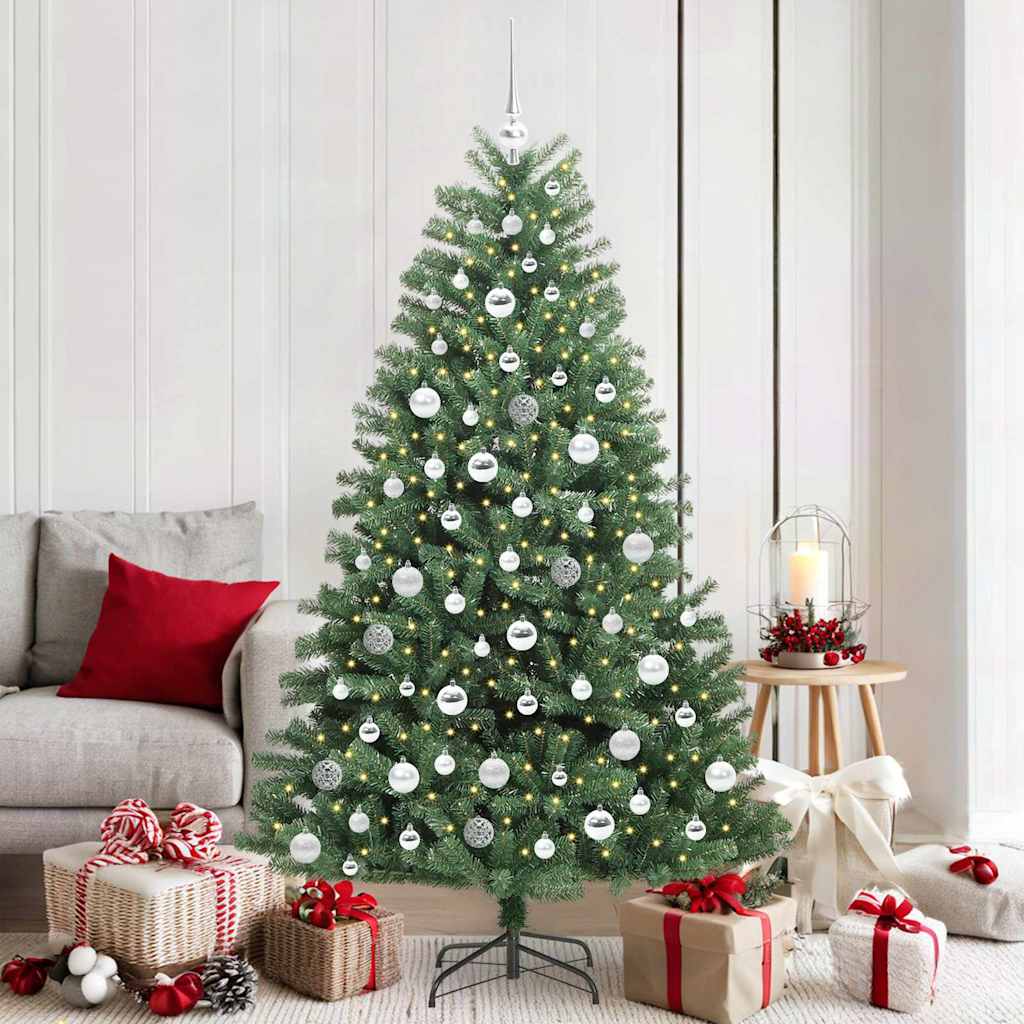 Vidaxx albero di Natale artificiale pieghevole verde 180 cm in PVC e metallo
