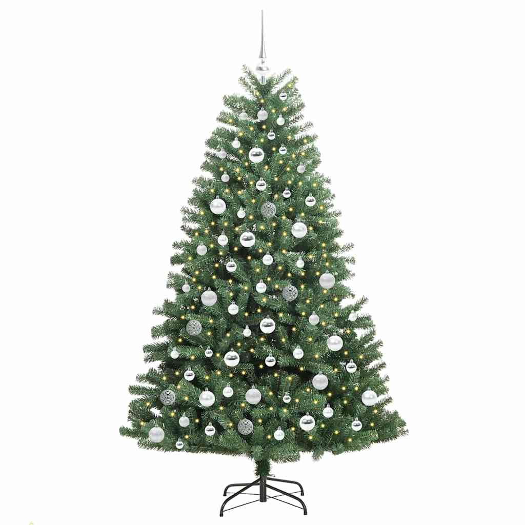 Vidaxx albero di Natale artificiale pieghevole verde 180 cm in PVC e metallo