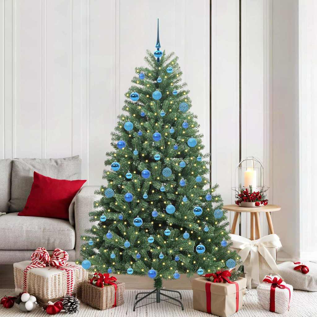 Vidaxx albero di Natale artificiale pieghevole verde 180 cm in PVC e metallo