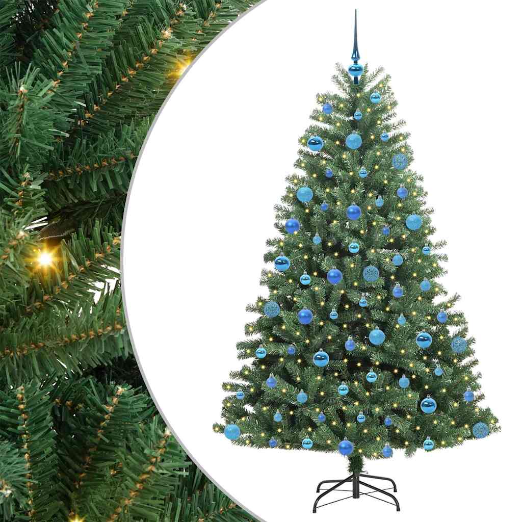 Vidaxx albero di Natale artificiale pieghevole verde 180 cm in PVC e metallo