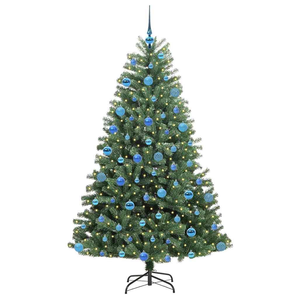 Vidaxx albero di Natale artificiale pieghevole verde 180 cm in PVC e metallo