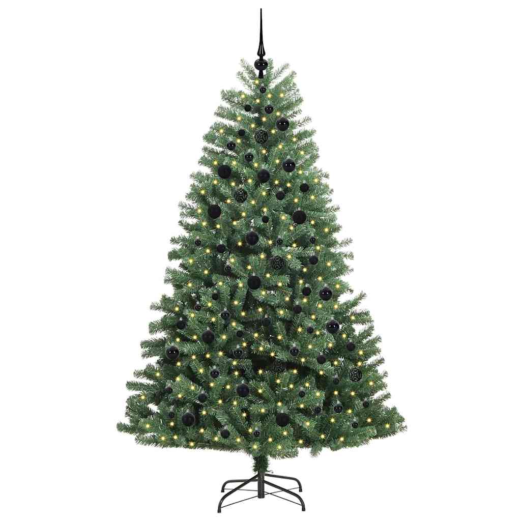 Vidaxx albero di Natale artificiale pieghevole verde 210 cm in PVC e metallo