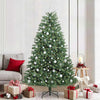 Vidaxx árbol de Navidad artificial plegable verde 210 cm PVC y metal
