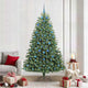 Vidaxx artificial folding Christmas tree green 210 cm PVC and metal