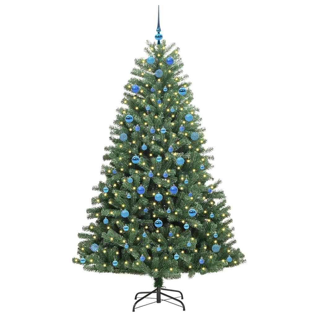 Vidaxx albero di Natale artificiale pieghevole verde 210 cm in PVC e metallo