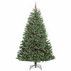 Vidaxl kunstmatige inklapbare kerstboom groen 240 cm pvc en metaal