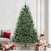 Vidaxl kunstmatige inklapbare kerstboom groen 240 cm pvc en metaal