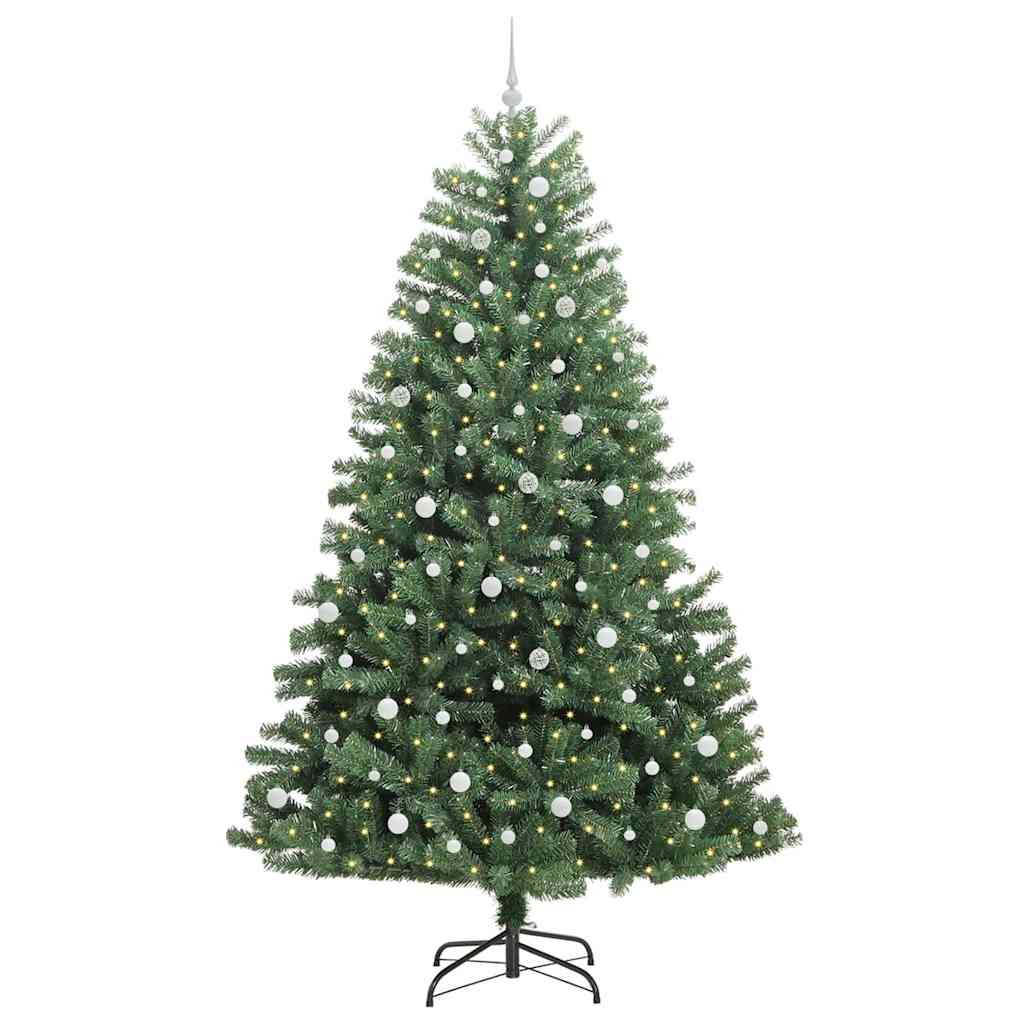 Vidaxx albero di Natale artificiale pieghevole verde 240 cm in PVC e metallo