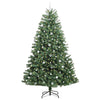 Vidaxl kunstmatige inklapbare kerstboom groen 240 cm pvc en metaal