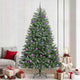Vidaxl kunstmatige inklapbare kerstboom groen 240 cm pvc en metaal