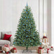 Vidaxl kunstmatige inklapbare kerstboom groen 240 cm pvc en metaal