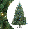 Vidaxl kunstmatige inklapbare kerstboom groen 240 cm pvc en metaal