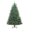 Vidaxl kunstmatige inklapbare kerstboom groen 240 cm pvc en metaal