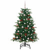 Vidaxl kunstkerstboom groen 150 cm pvc en metaal en plastic