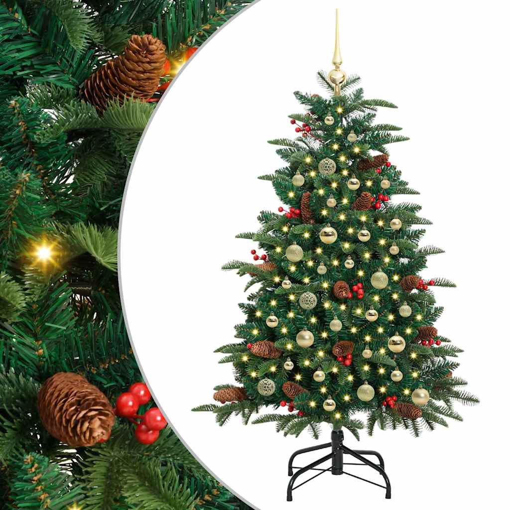Vidaxx albero di Natale artificiale verde 150 cm PVC e metallo e plastica
