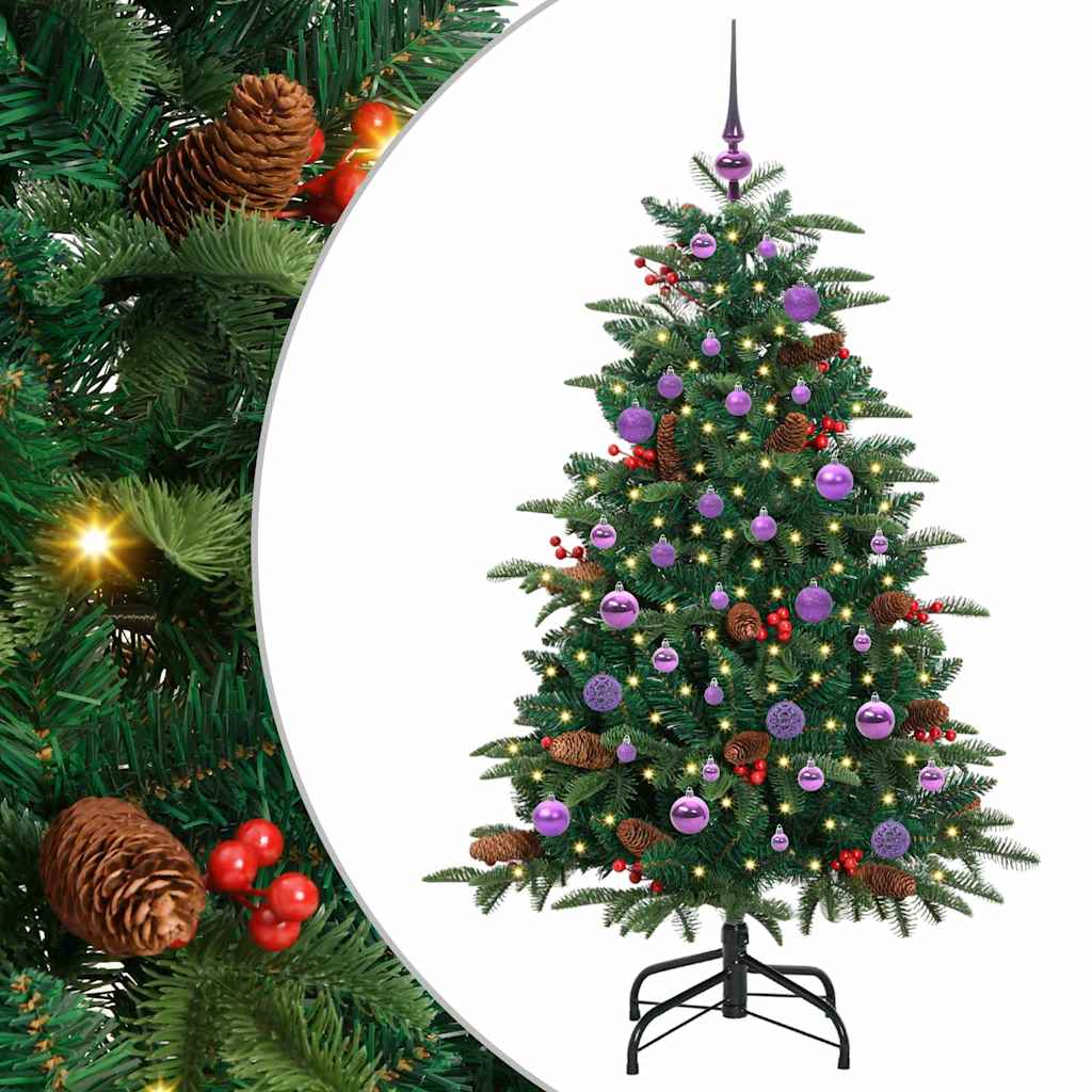 Vidaxx albero di Natale artificiale verde 150 cm PVC e metallo e plastica