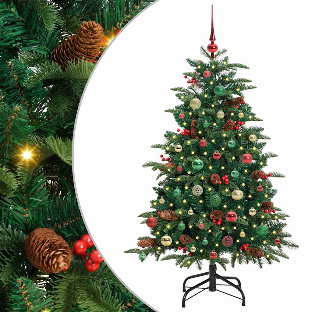 Vidaxx albero di Natale artificiale verde 150 cm PVC e metallo e plastica
